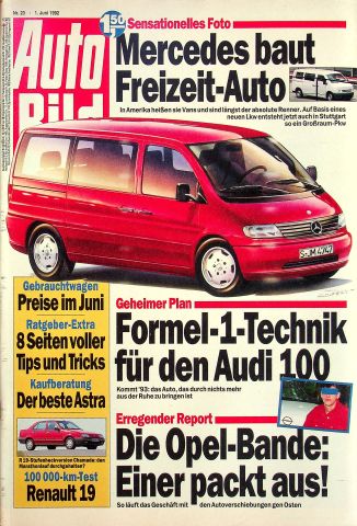 Deckblatt Auto Bild (23/1992)